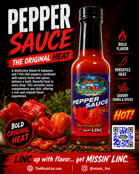 Missin' Linc Pepper Sauce 5oz.