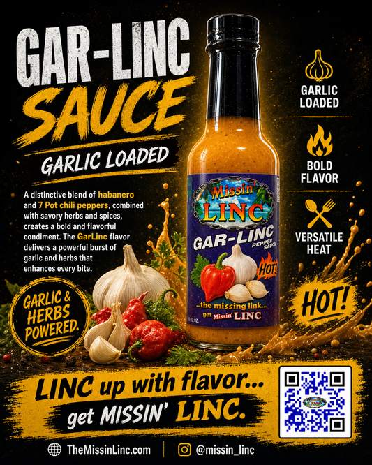Missin' Linc Gar-Linc Pepper Sauce 5oz.