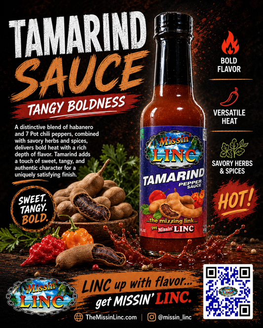 Missin' Linc Tamarind Pepper Sauce 5oz.