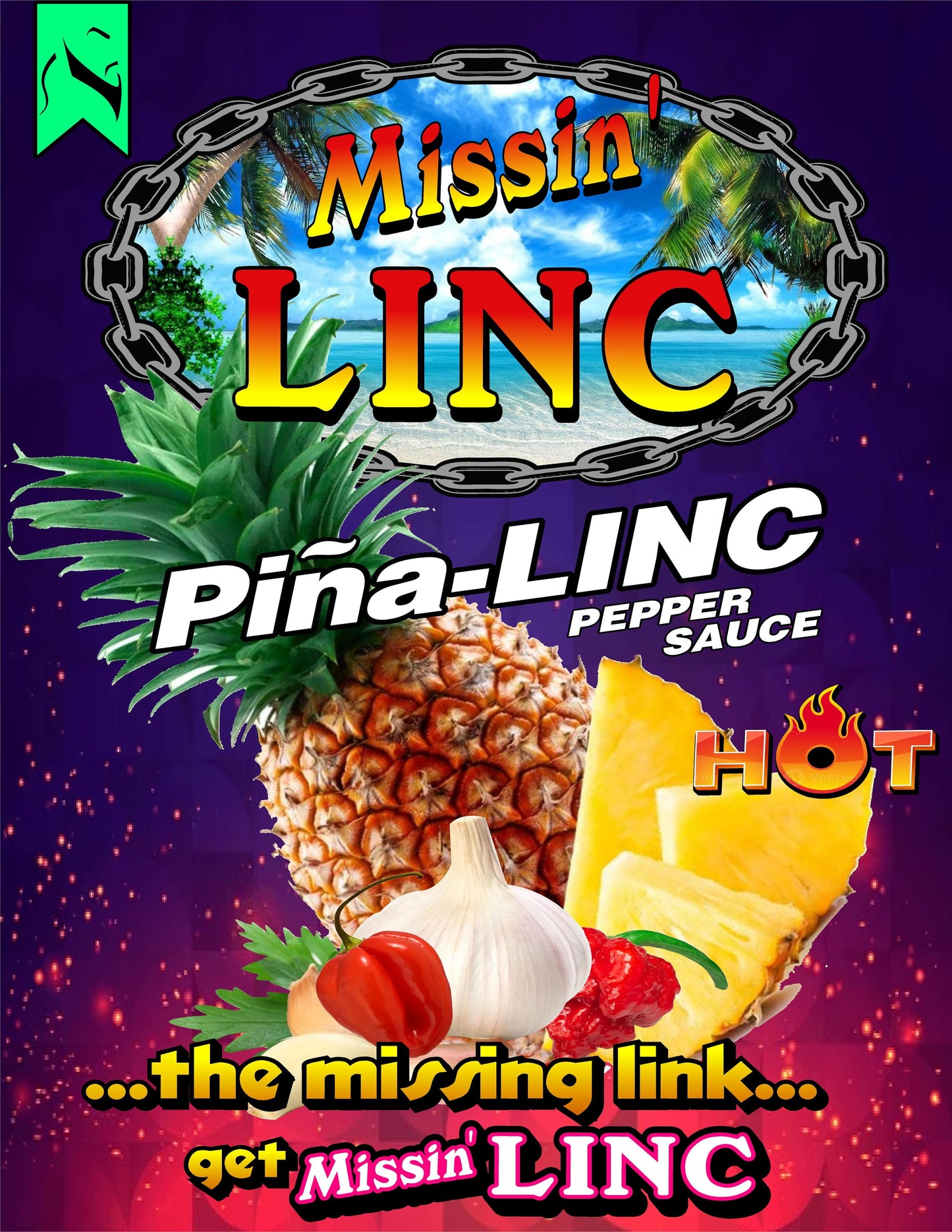 Missin' Linc  Piña-Linc Pepper Sauce 5oz.