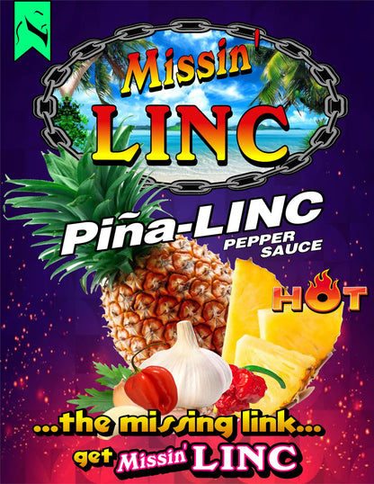 Missin' Linc  Piña-Linc Pepper Sauce 5oz.
